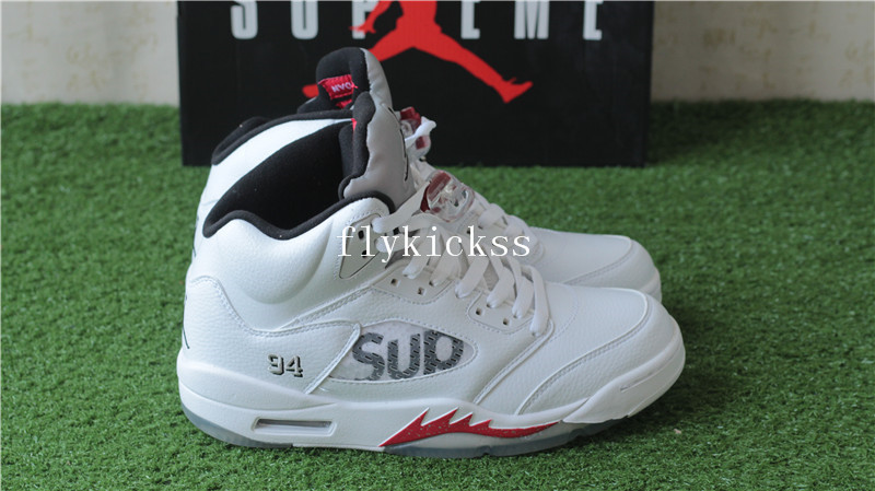 Air Jordan 5 Retro Supreme White